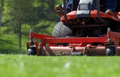 Storing Lawn Mower in Centron Storage