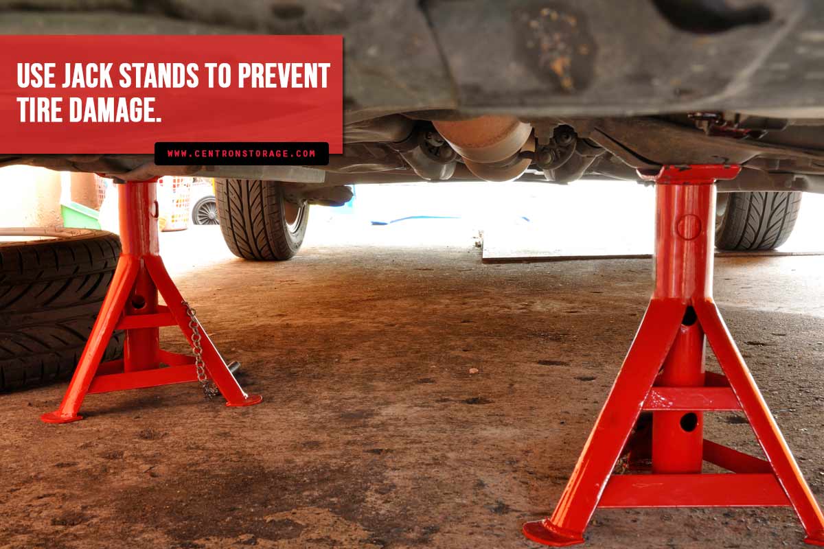 Use-jack-stands-to-prevent-tire-damage