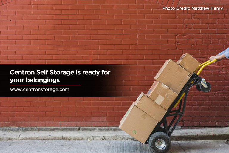 Centron Self Storage is ready for your belongings