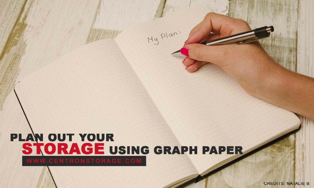 Plan out your storage using graph paper