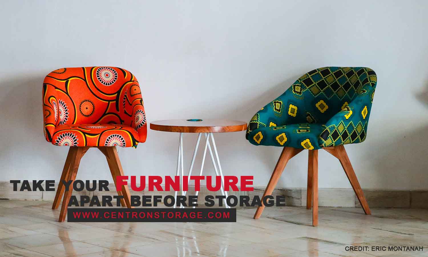 Take your furniture apart before storage