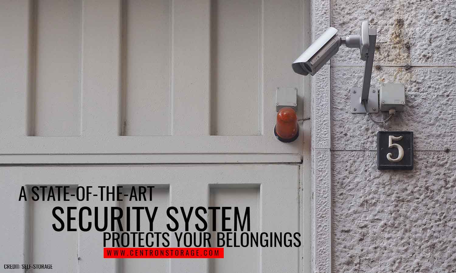 A state-of-the-art security system protects your belongings