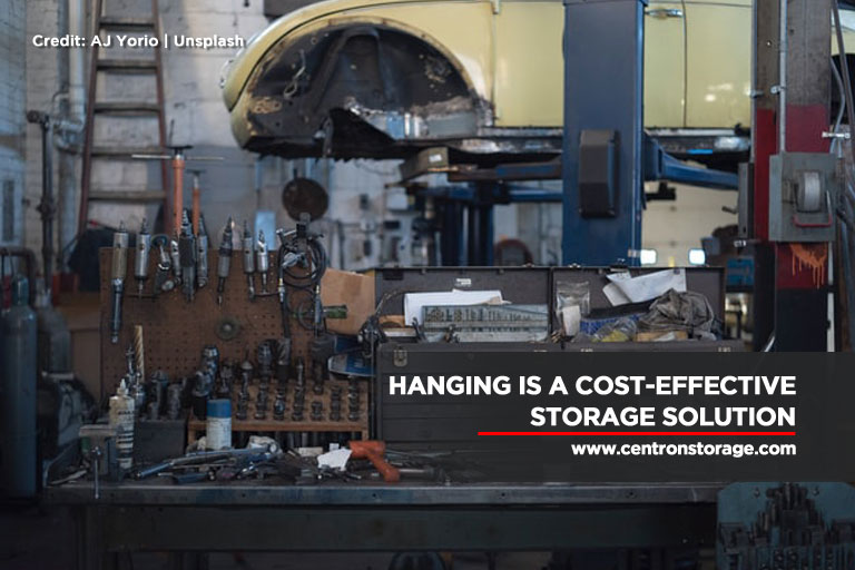 Hanging is a cost-effective storage solution