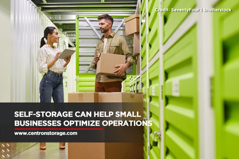 Self-storage can help small businesses optimize operations