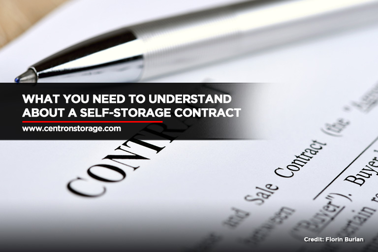 What You Need to Understand About a Self-Storage Contract
