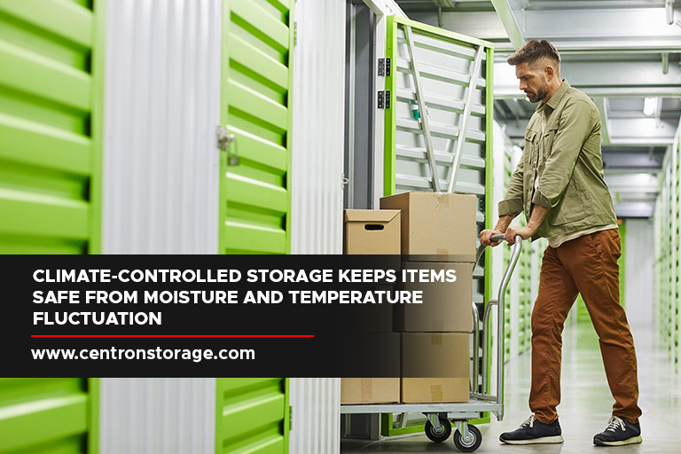 Climate-controlled storage keeps items safe from moisture and temperature fluctuation