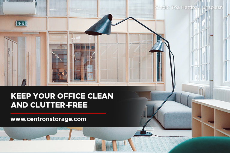 Keep your office space clean and clutter-free