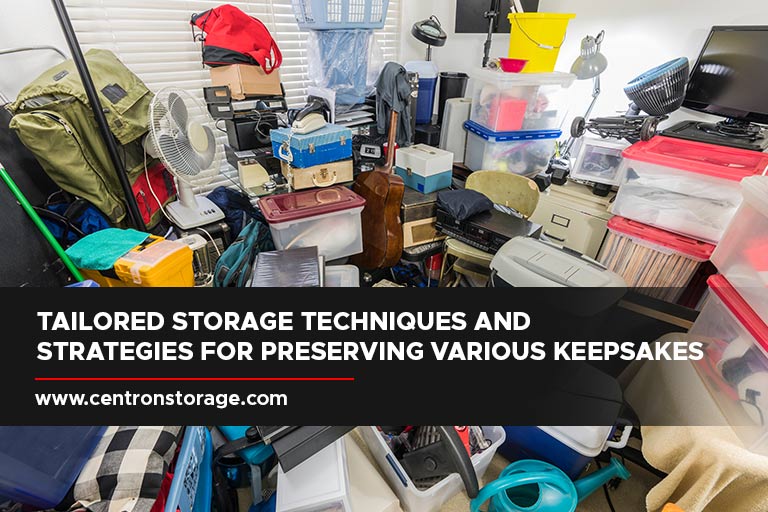 Tailored storage techniques and strategies for preserving various keepsakes