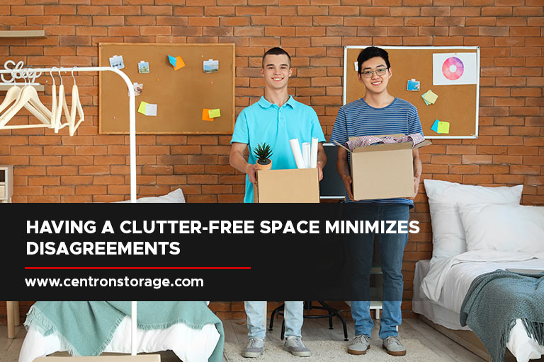 Having a clutter-free space minimizes disagreements